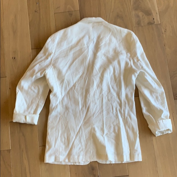 Zara white linen men’s sport coat - Picture 4 of 4